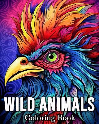 Wild Animals Coloring Book: 50 Cute Images for Stress Relief and Relaxation - Mandykfm Bb - cover