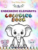Endearing Elephants Coloring Book for Kids Cute Scenes of Adorable Elephants and Friends Perfect Gift for Children: Unique Images of Joyful Elephants for Children's Relaxation, Creativity and Fun