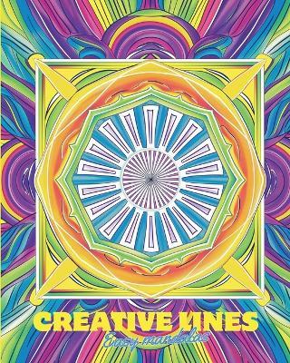 Creative lines - Easy mandalas: Mindfulness, calming, stress relief coloring activity for kids 6+ and seniors - Adda Montanari - cover