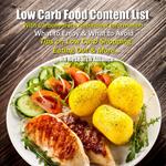 Low Carb Food Content List - With Carbohydrate Nutritional Information: