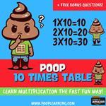 Poop 10 Times Table - Learn Multiplication Facts Fast the Fun Way