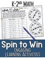 Math Games for Kindergarten, First Grade, and Second Grade: Fun Math Practice & Activities for Kids Ages 5-8: Spin to Win - Engaging Learning Activities