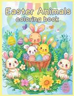 Easter Animals Coloring book for children ages 4-8