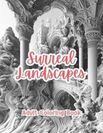 Surreal Landscapes Adult Coloring Book Grayscale Images By TaylorStonelyArt: Volume I