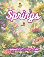 Spring: Adult coloring book