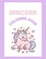 Unicorn Coloring Book: 30 pages