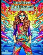 Fashion Patterns Grayscale Coloring Book: Immerse yourself in iconic fashion and psychedelic patterns from the vibrant eras of the 60s, 70s, and 80s. Let your creativity soar as you bring these 40 timeless designs to life!