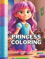 Princess coloring book for kids: book coloring