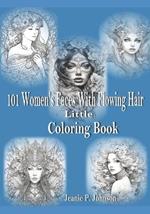 Women's Faces With Flowing Hair Little Coloring Book