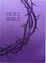 Kjver Holy Bible, Crown of Thorns Design, Large Print, Royal Purple Ultrasoft: (King James Version Easy Read, Red Letter)