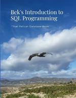 Bek's Introduction to SQL Programming: 